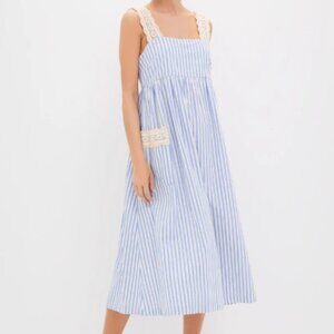 NWT-Tuckernuck-Pomander Place-Blue Stripe Harbour Dress- Size Small